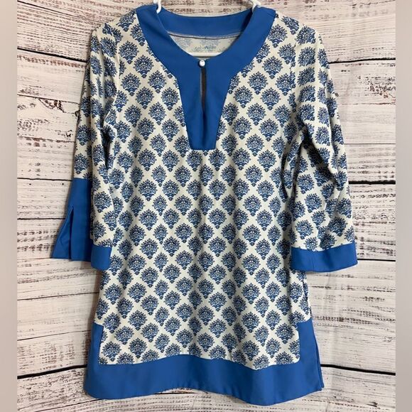 Cabana Life Swim Cover up Womens size Small UPF 50+ Lightweight Tunic Paisley - Picture 1 of 8